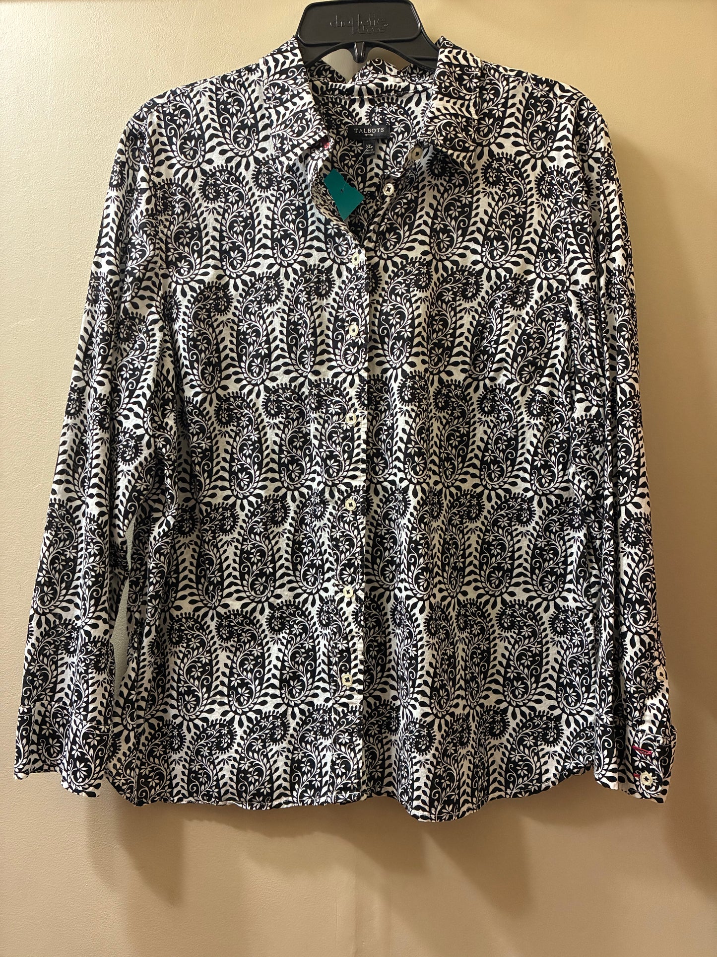 black, cream Talbots womens tops, xlp