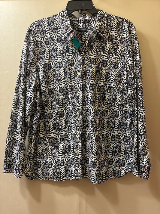 black, cream Talbots womens tops, xlp