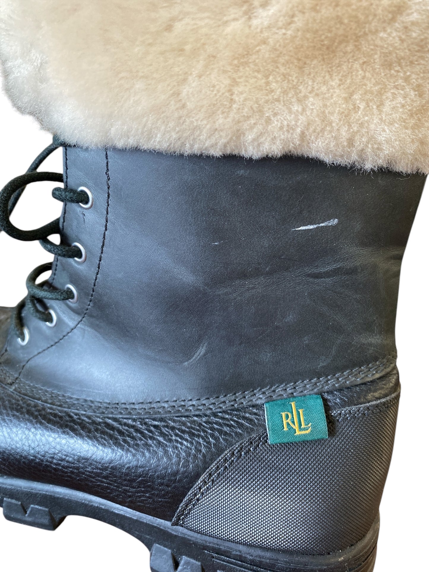 black Ralph Lauren Boots, 9