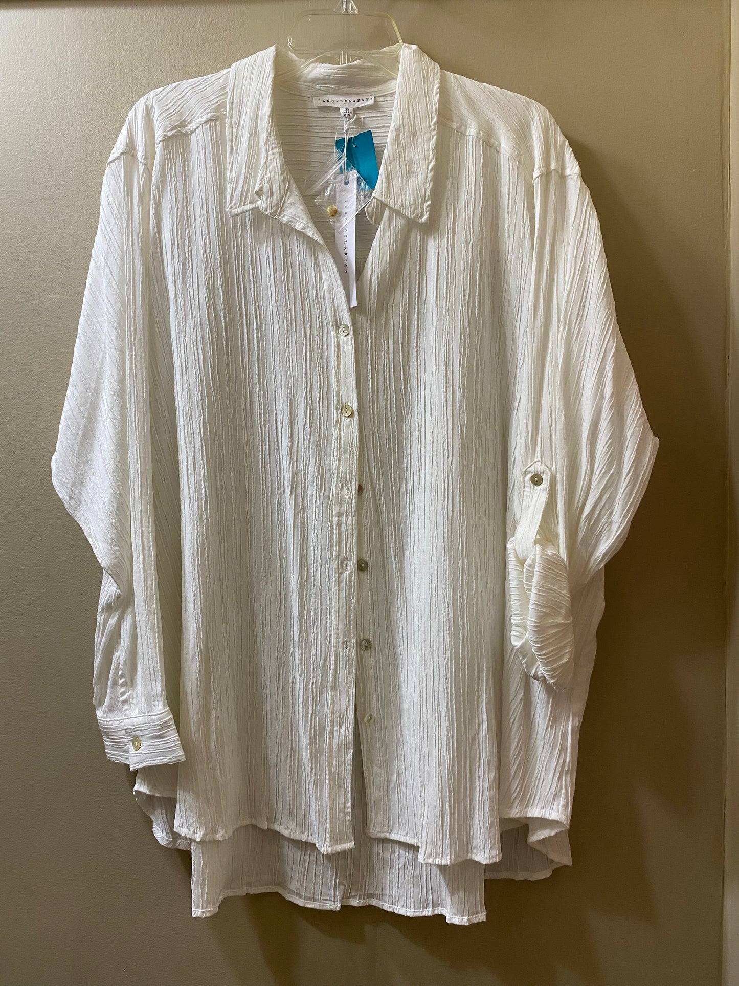 cream Jane & Delancy womens top, 3x
