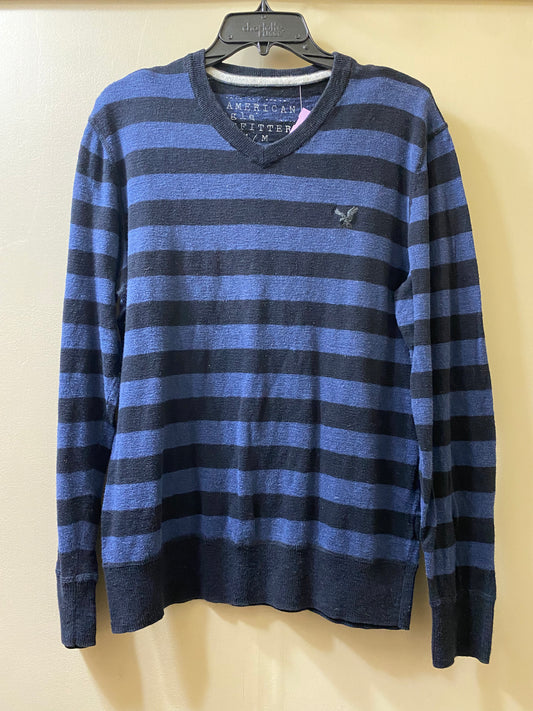blue stripe American Eagle mens top, medium