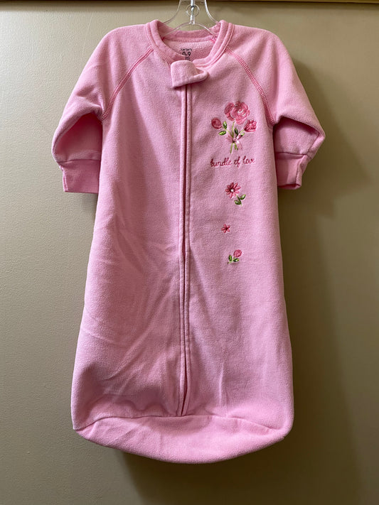 pink Carters onesie, 0-9 months