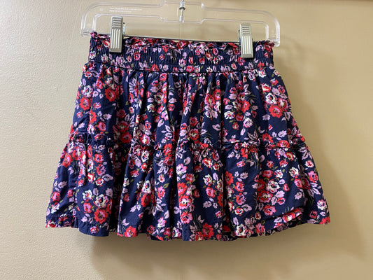 navy floral Gap Kids girls skirt, XS