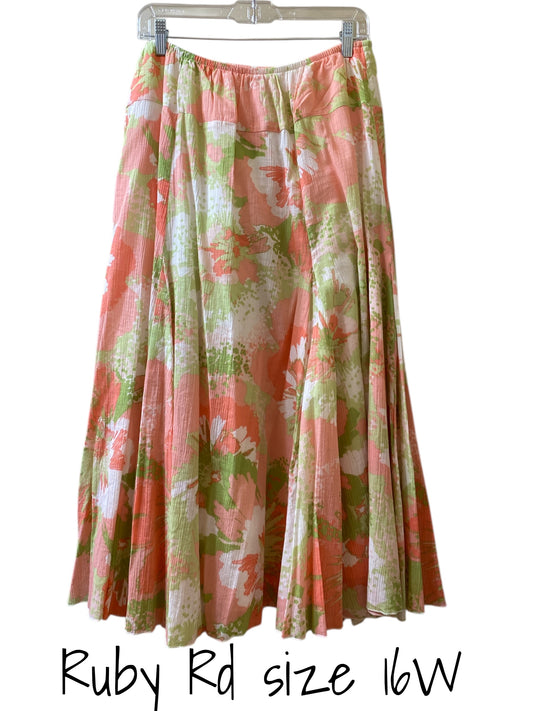 multi Ruby Rd. skirt, 16W