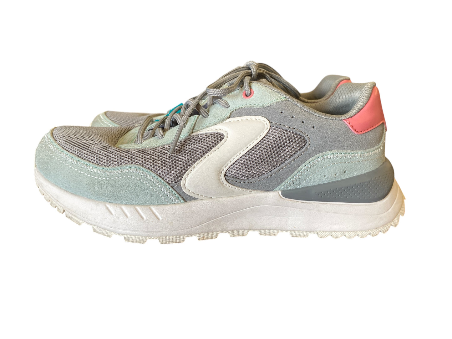 gray, mint Skechers womens sneakers, 8