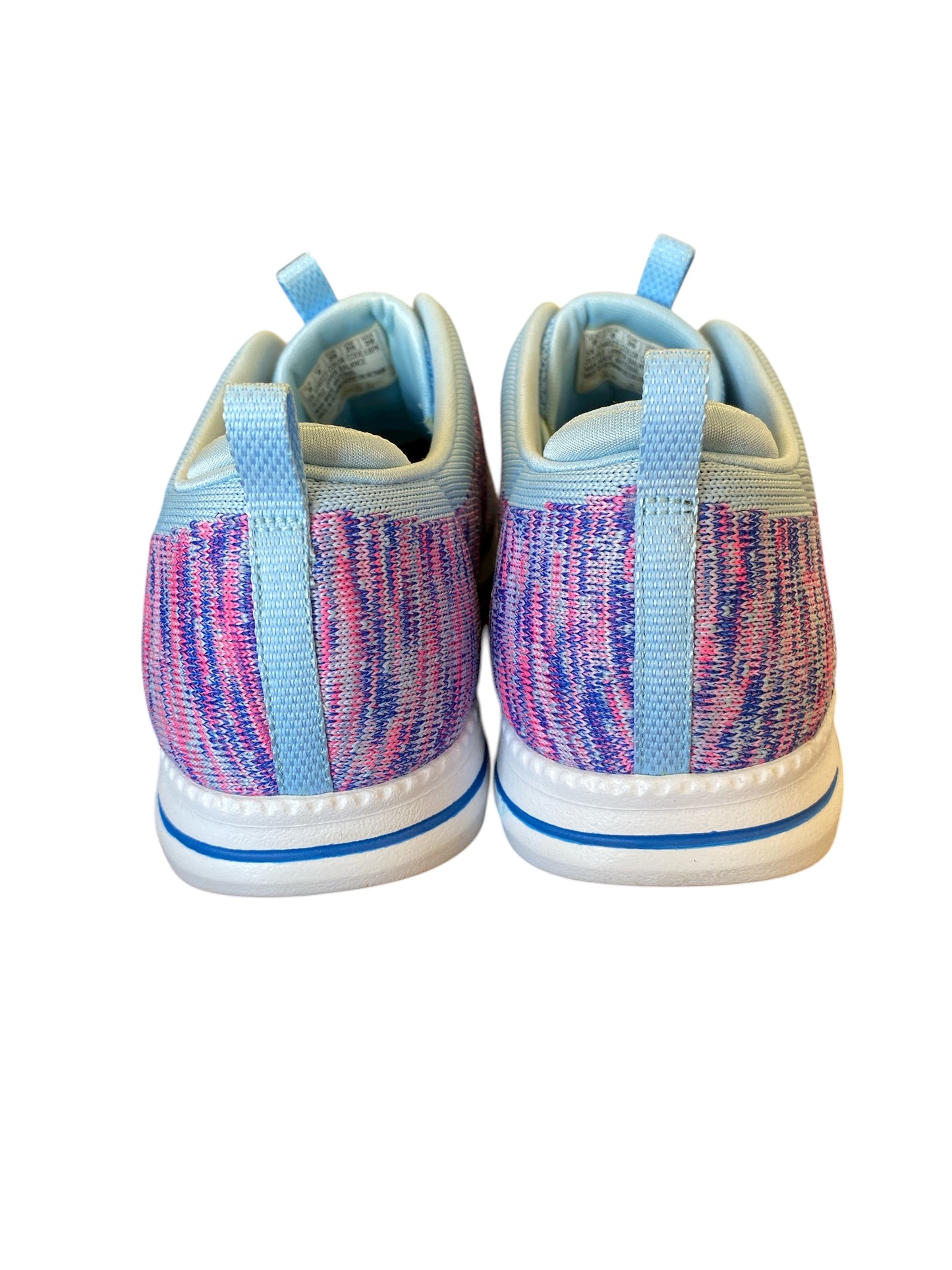 light blue, multi Skechers womens sneakers, 9