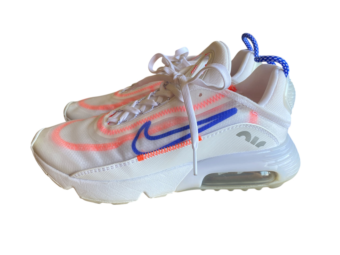 white Nike Air Max womens sneakers, 8