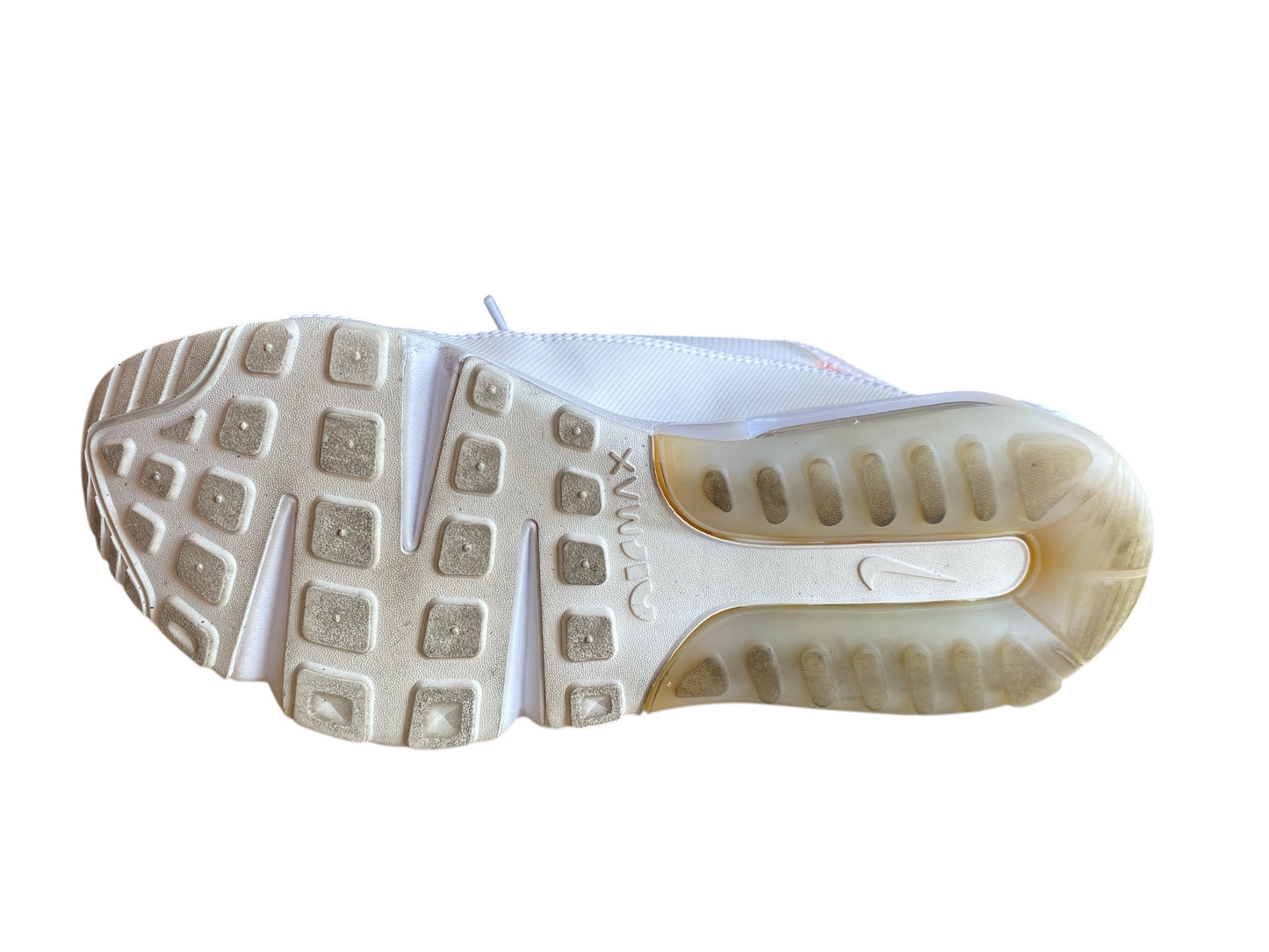 white Nike Air Max womens sneakers, 8
