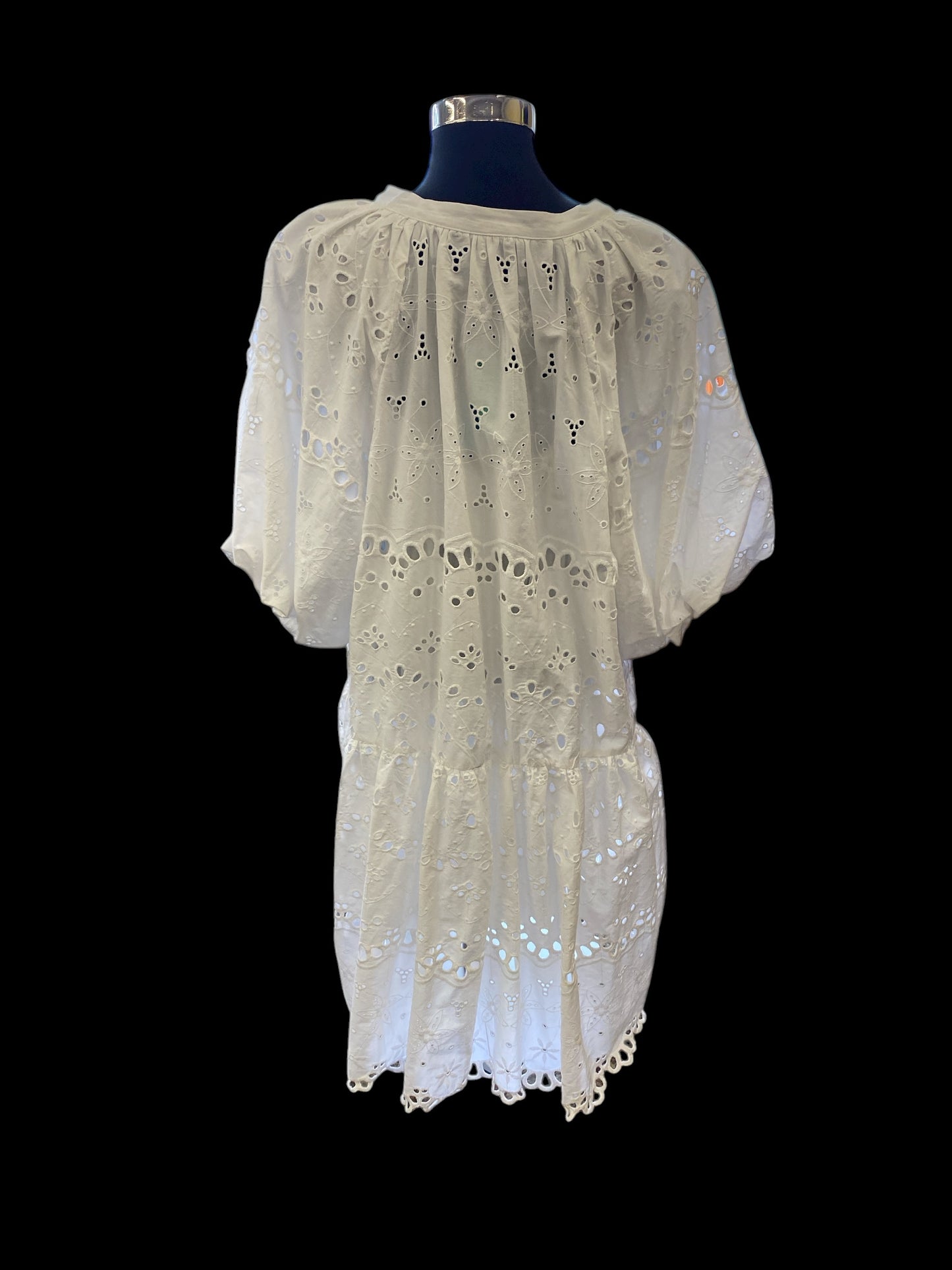 white Anthropologie + designer dress, 2XL