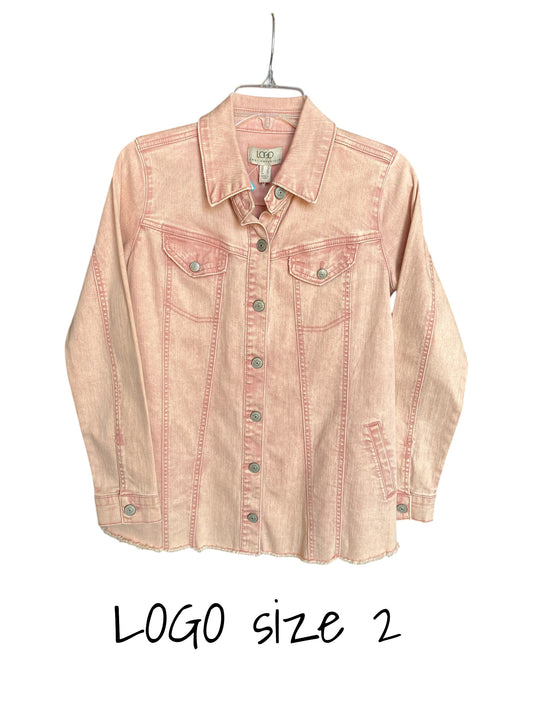 light pink LOGO womens top, 2