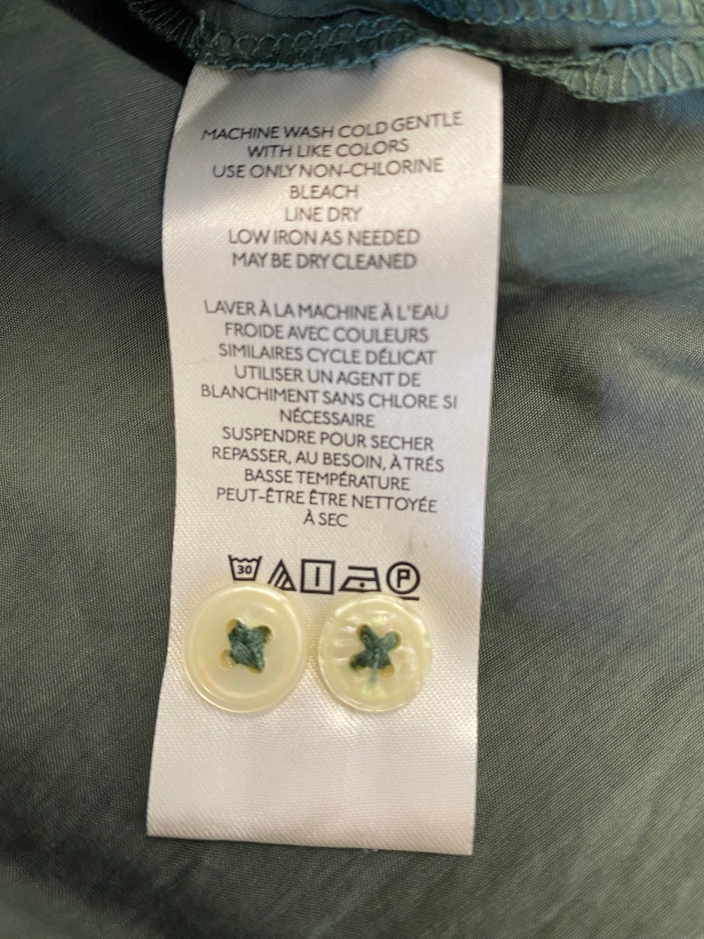 sage green Maeve designer shirt, 3X