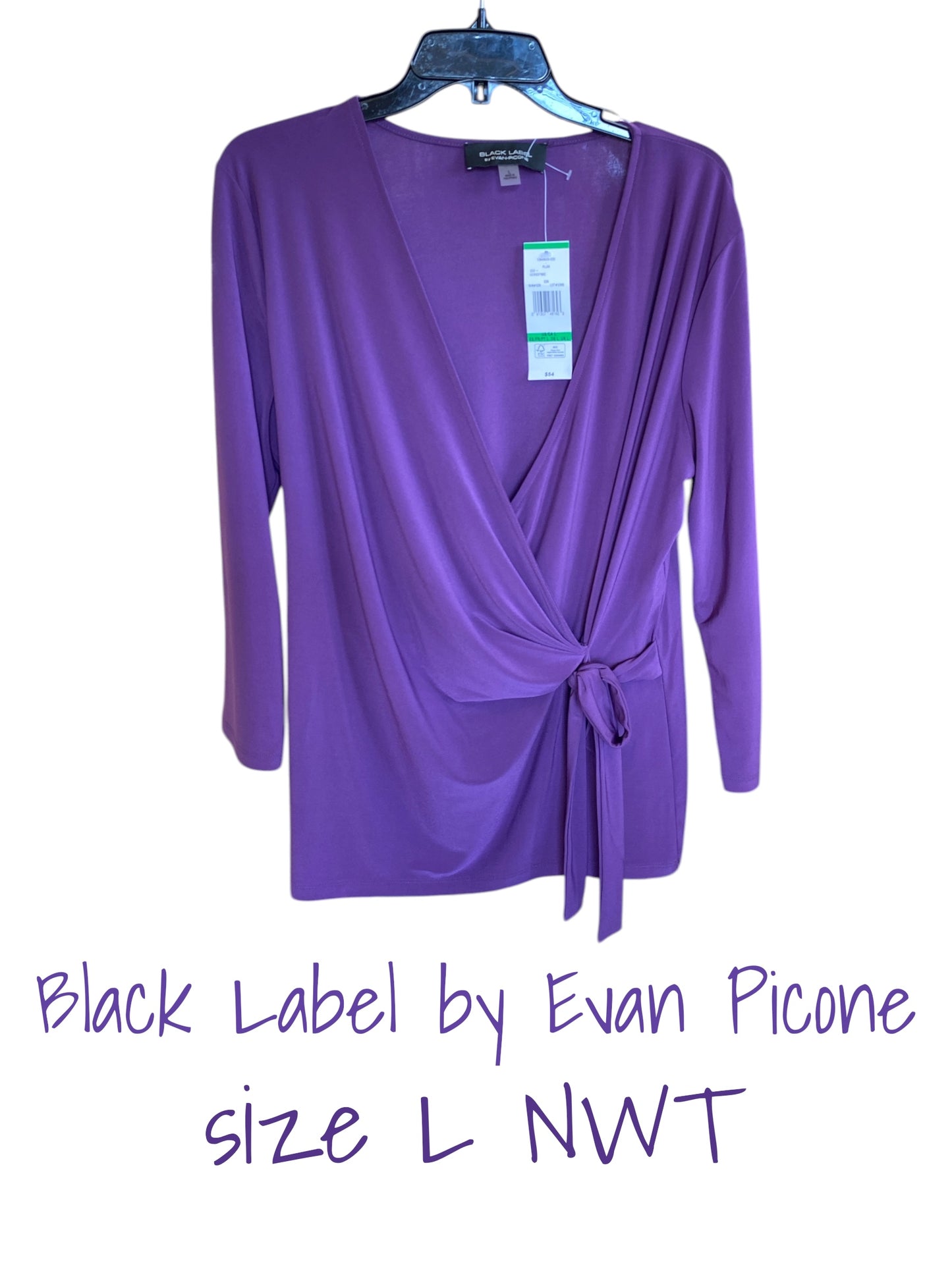 purple Evan Picone womens top, large