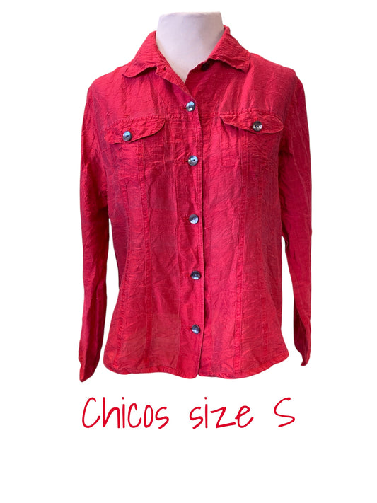 red Chico's womens top, 1