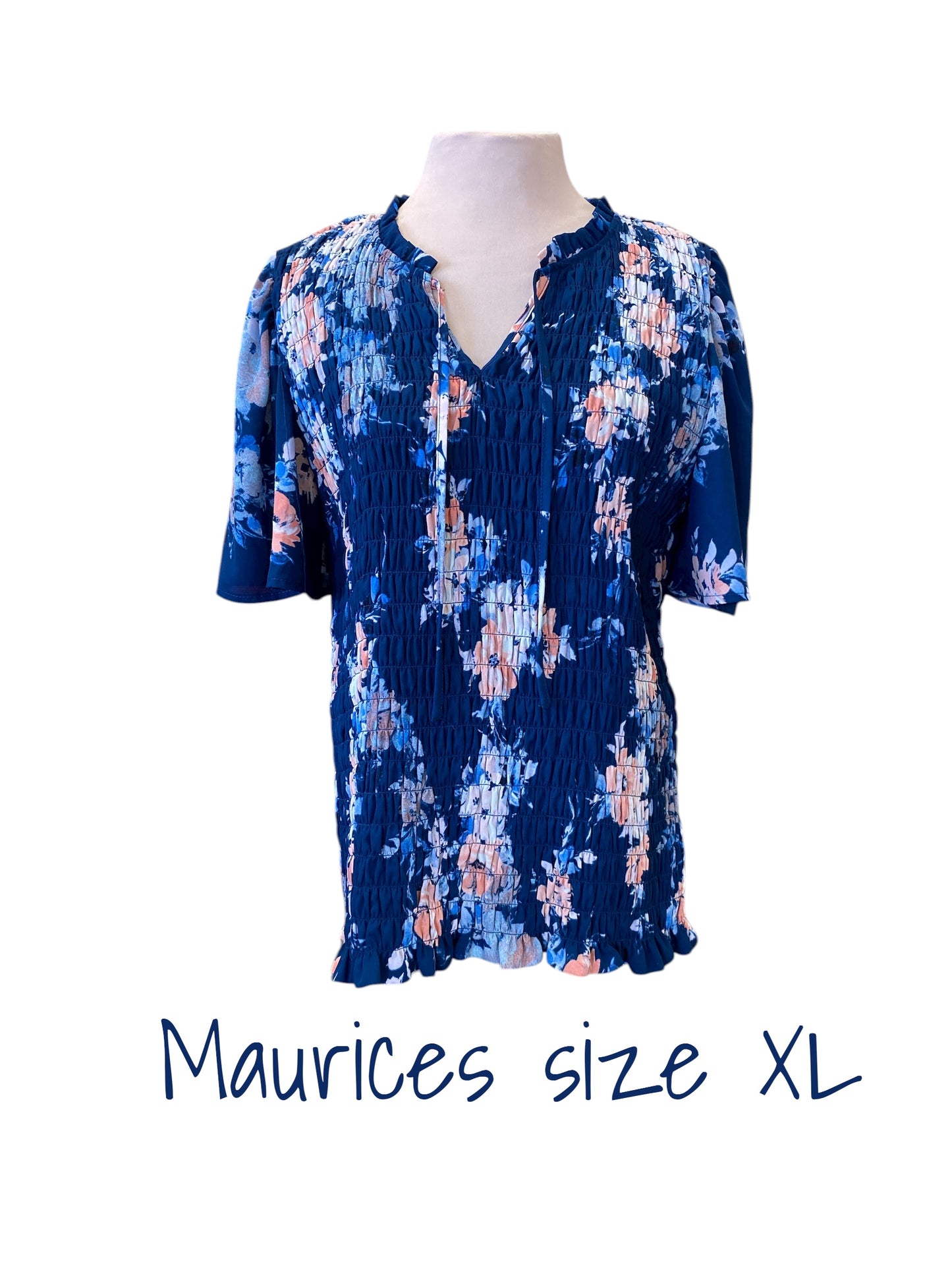 blue, multi Maurices womens top, XL