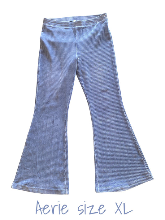 blue gray Aerie womens pants, XL