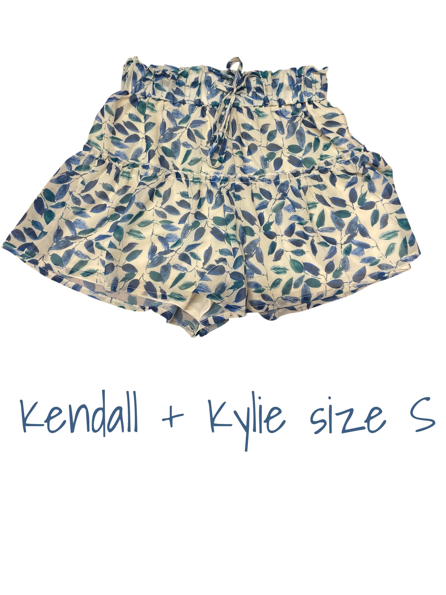 cream, multi Kendall + Kylie shorts, small