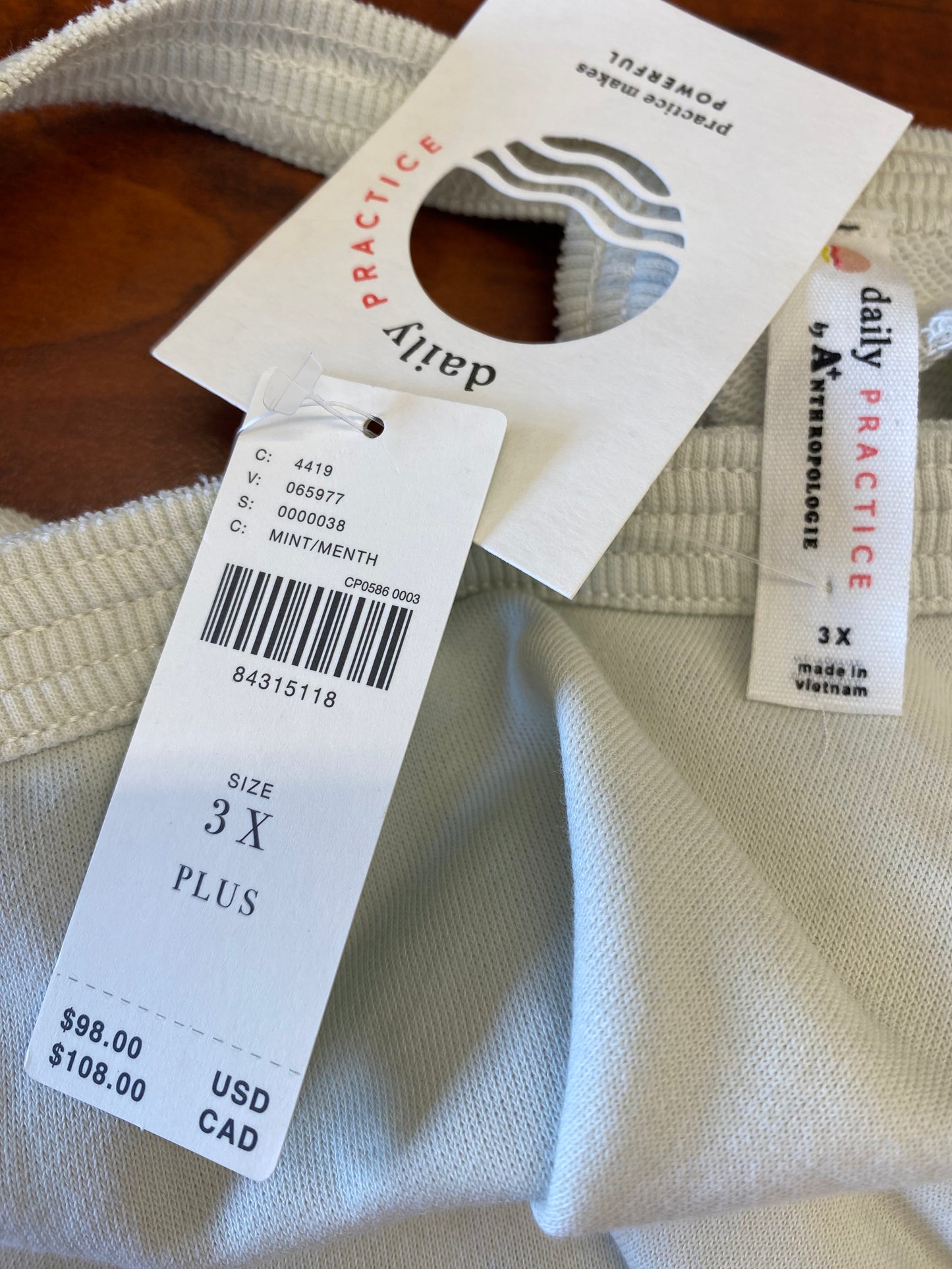 light mint Daily Practice by Anthropologie+ designer dress, 3XL