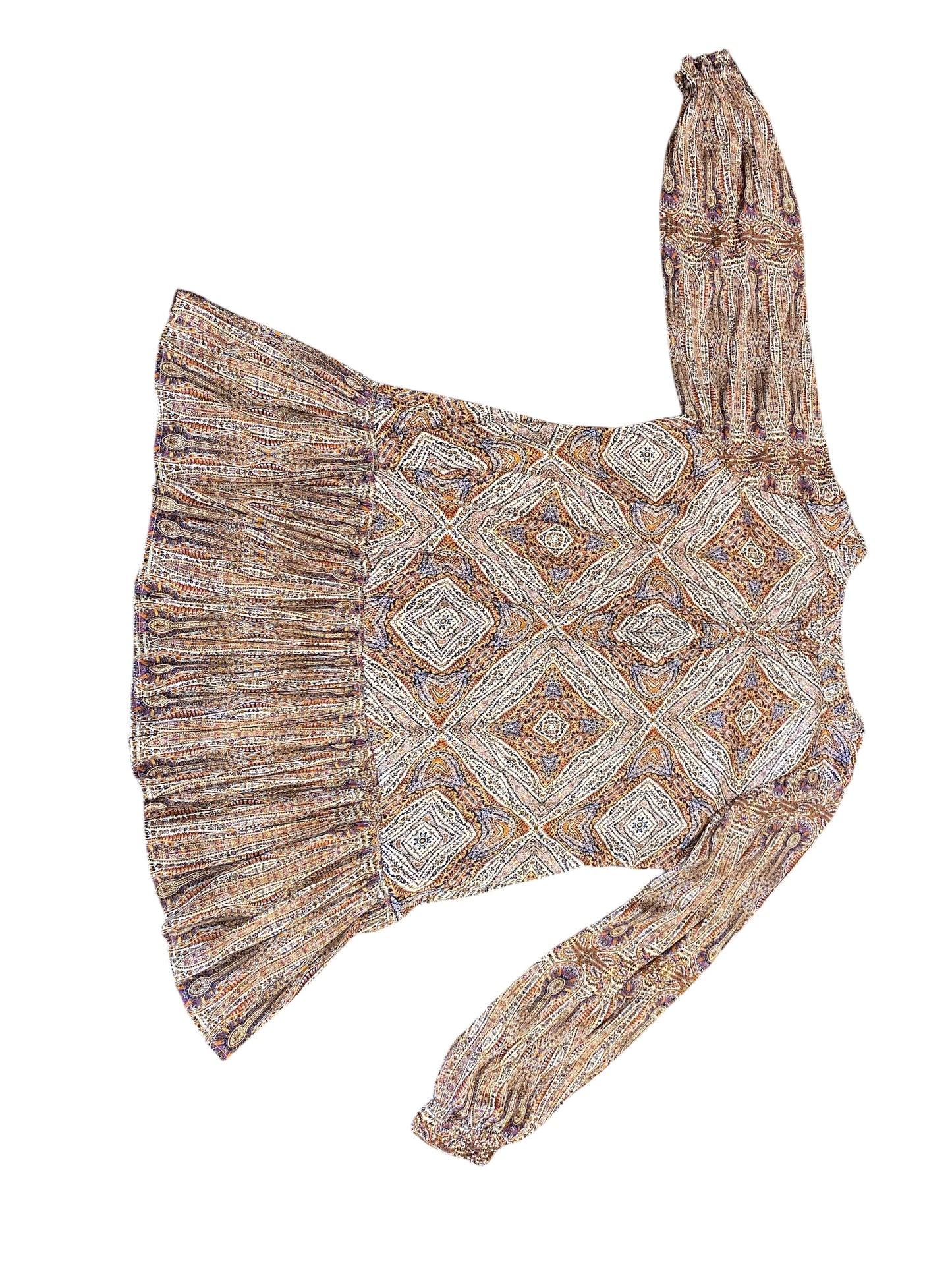 cream multi Anthropologie + designer dress, 2XL