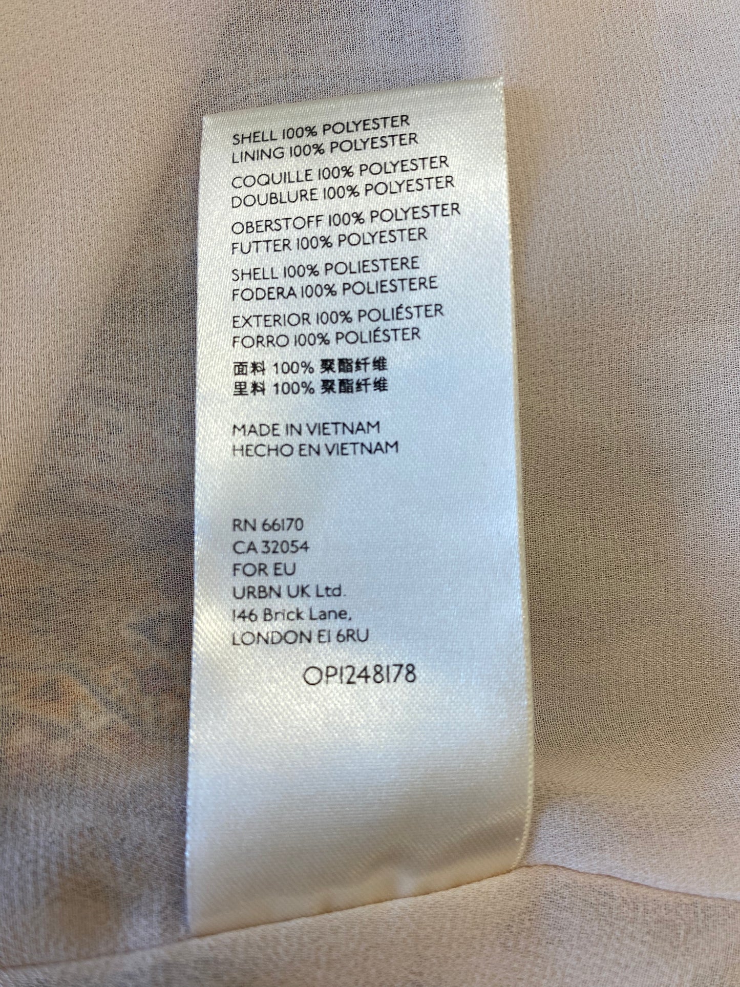 cream multi Anthropologie + designer dress, 2XL