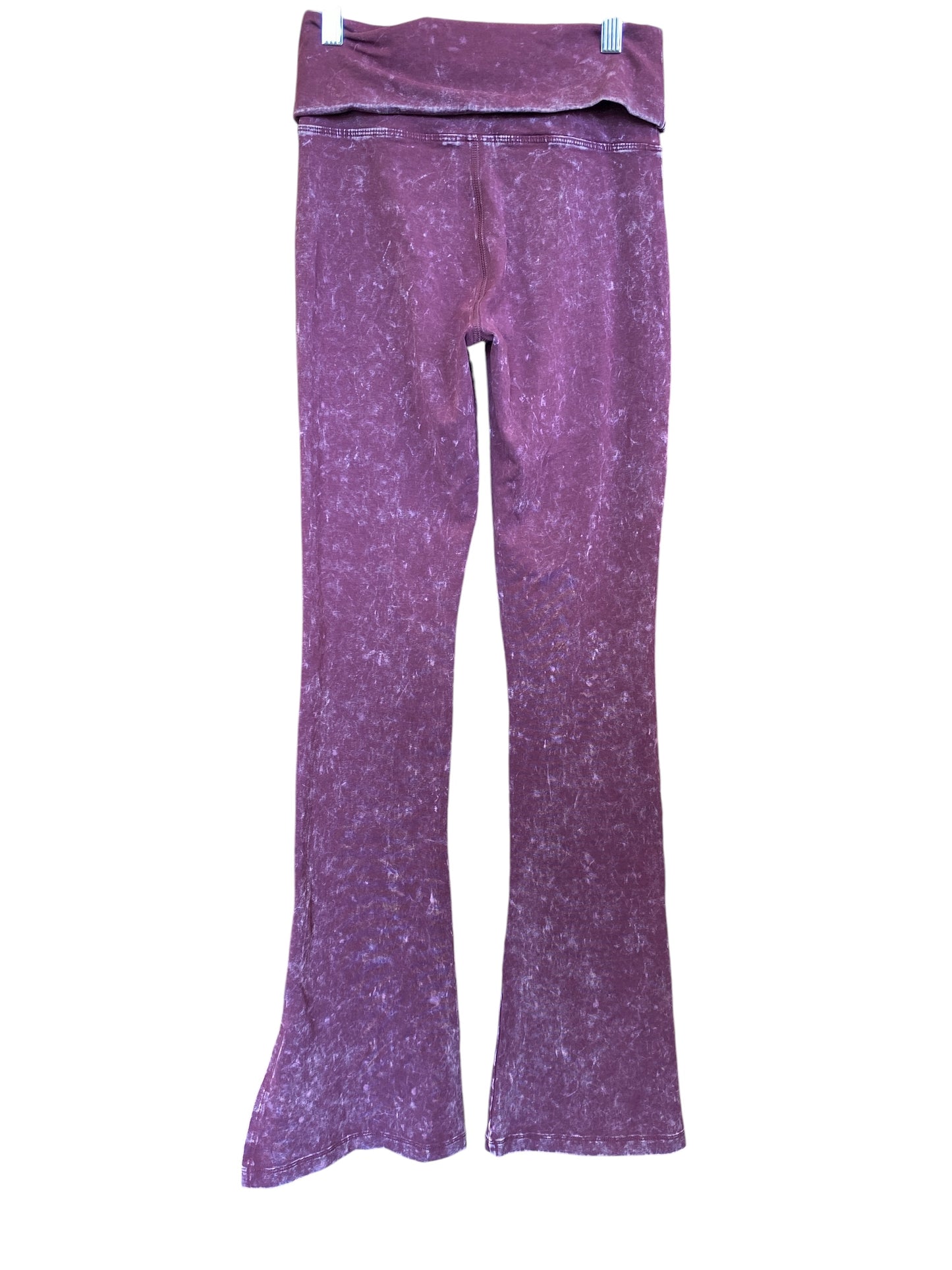 maroon Pink athletic leggings, XS