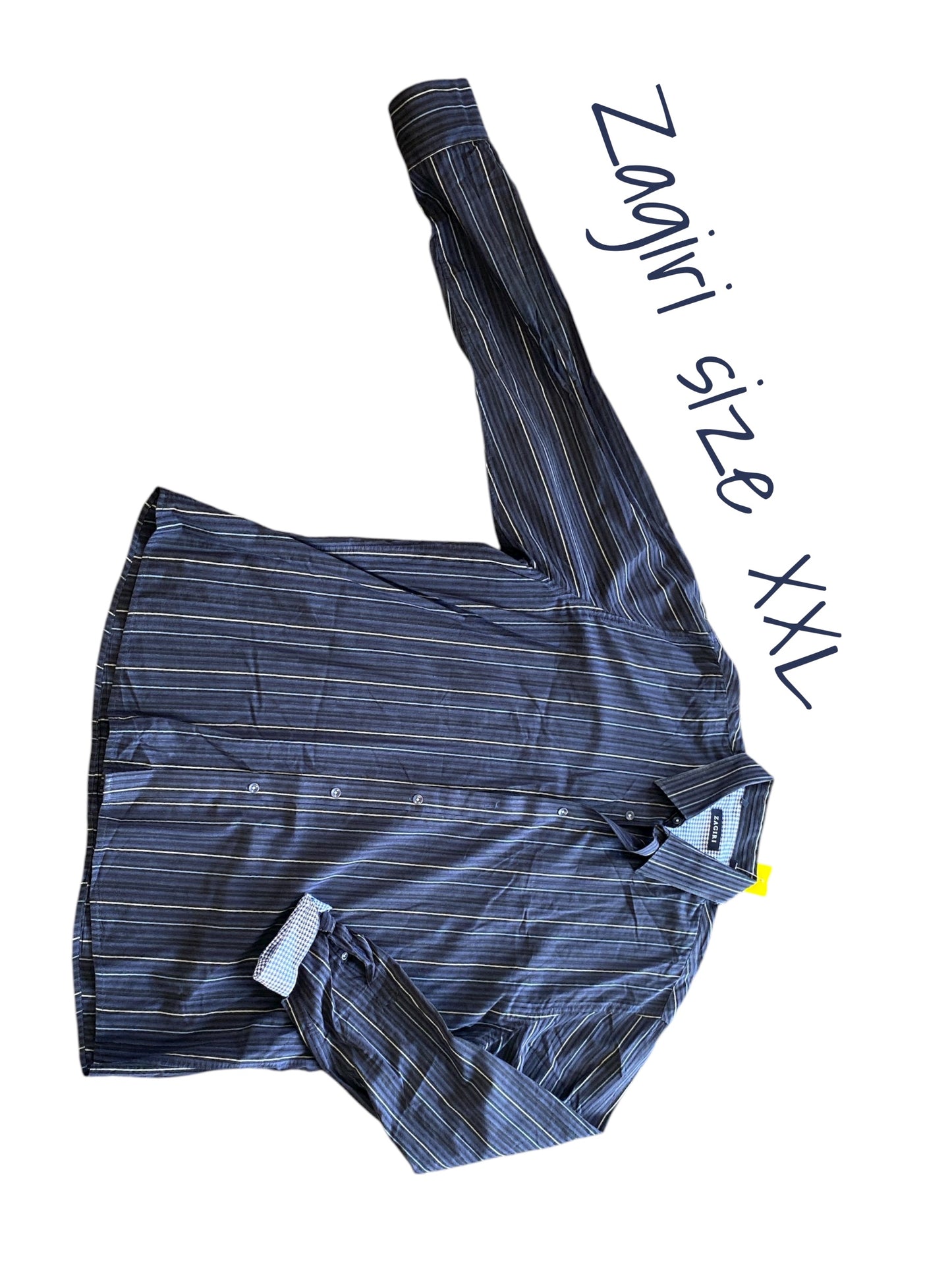 black, multi Zagiri designer mens top, XXL