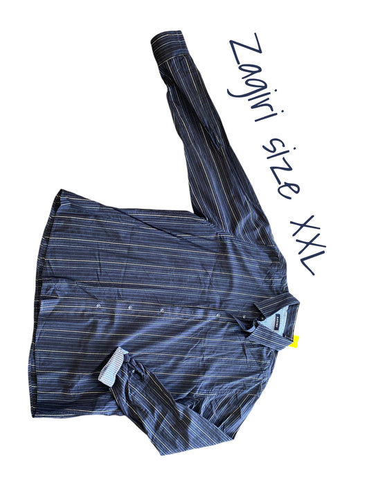 black, multi Zagiri designer mens top, XXL
