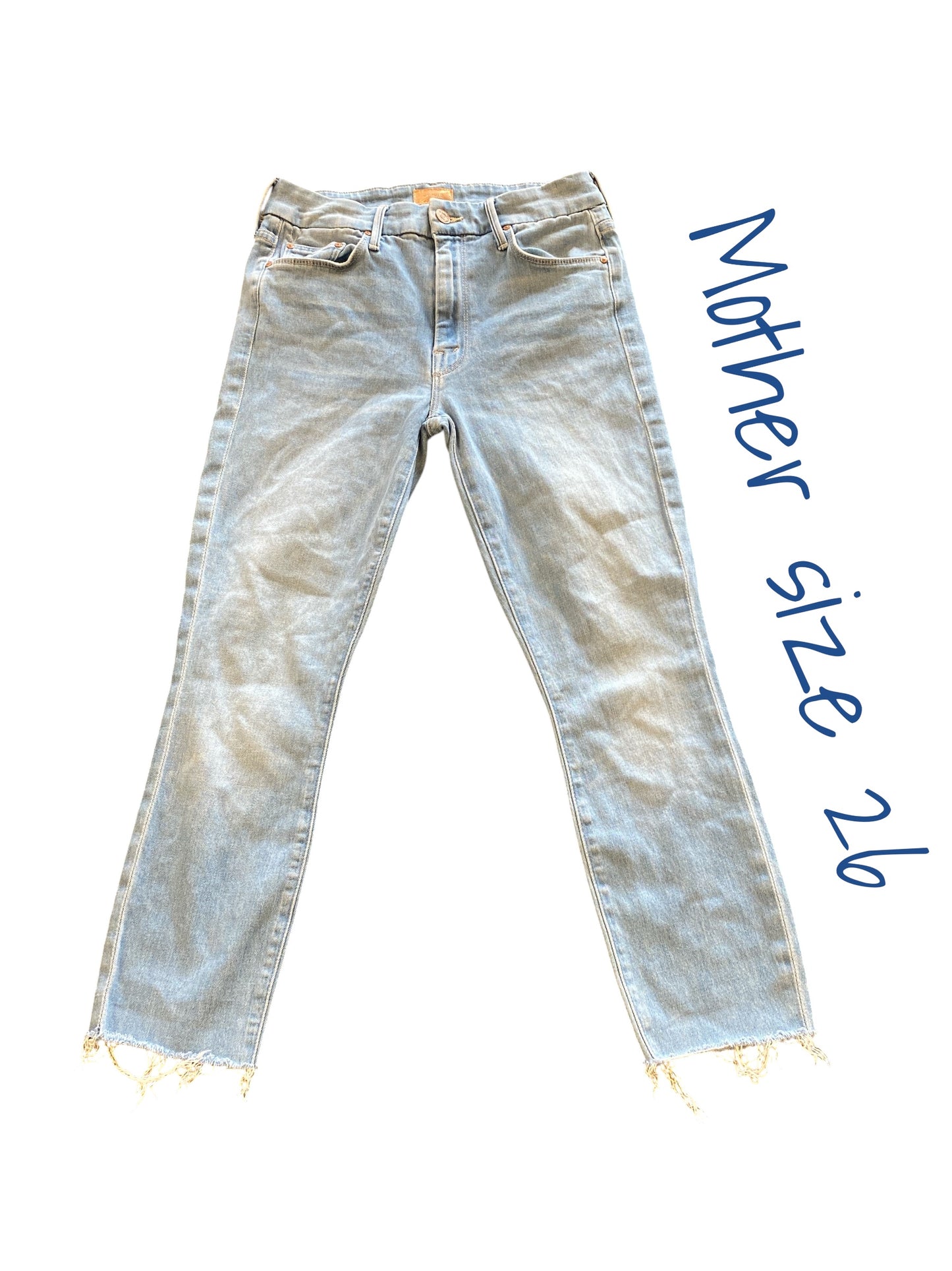 light denim Mother designer jeans, 26