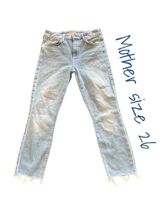 light denim Mother designer jeans, 26