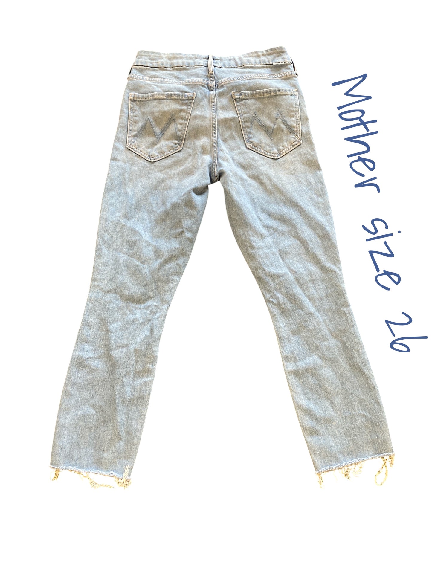 light denim Mother designer jeans, 26