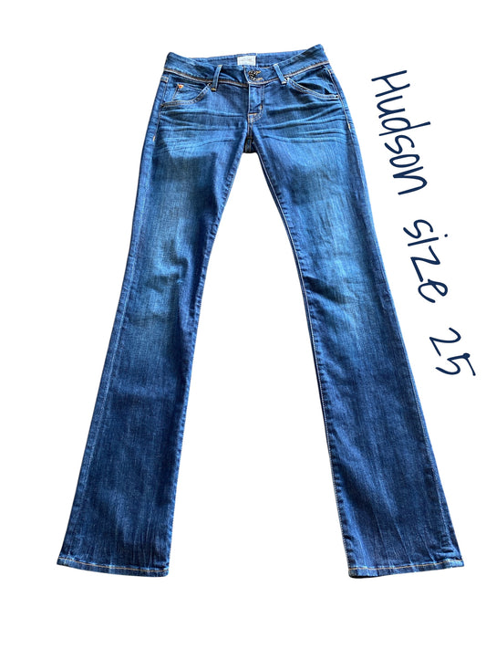dark denim Hudson designer jeans, 25