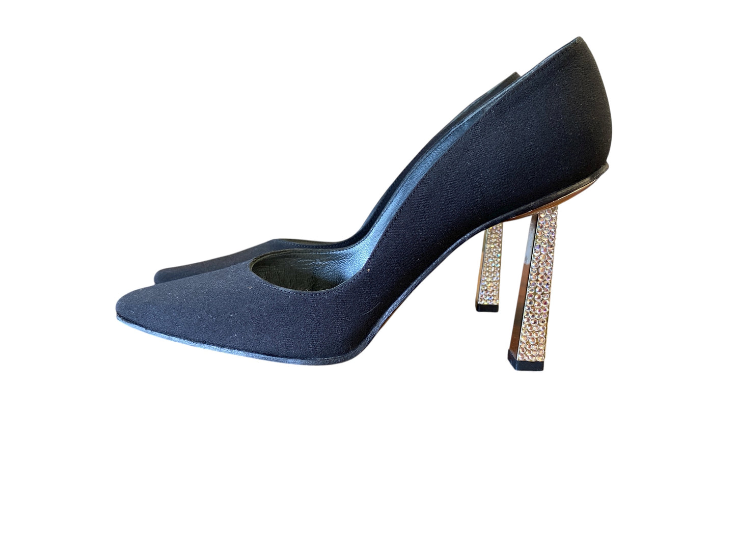 black Stuart Weitzman designer shoes, 5.5