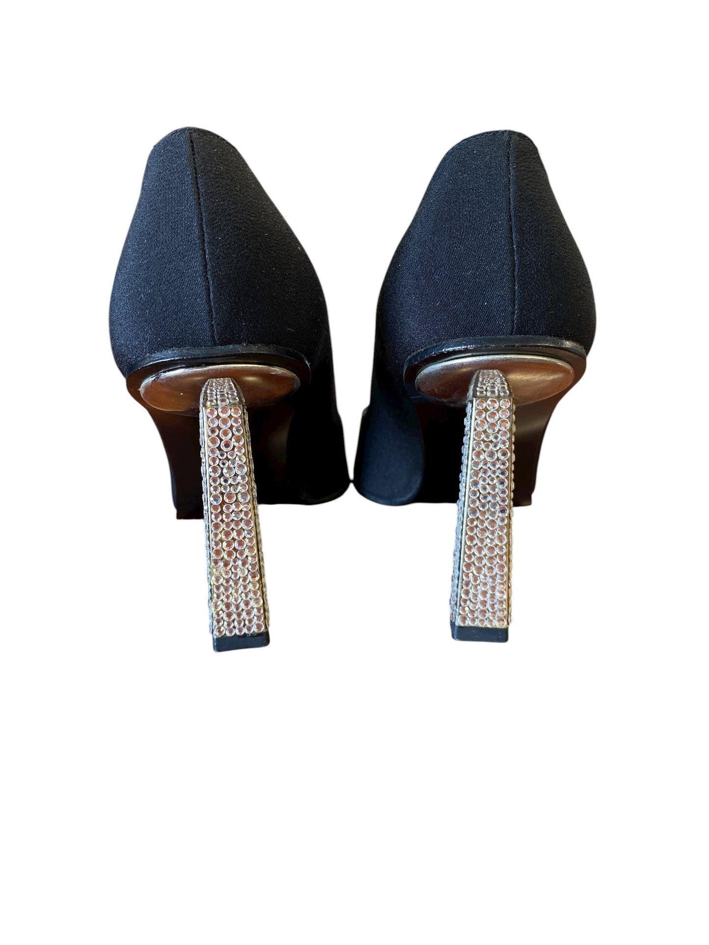 black Stuart Weitzman designer shoes, 5.5