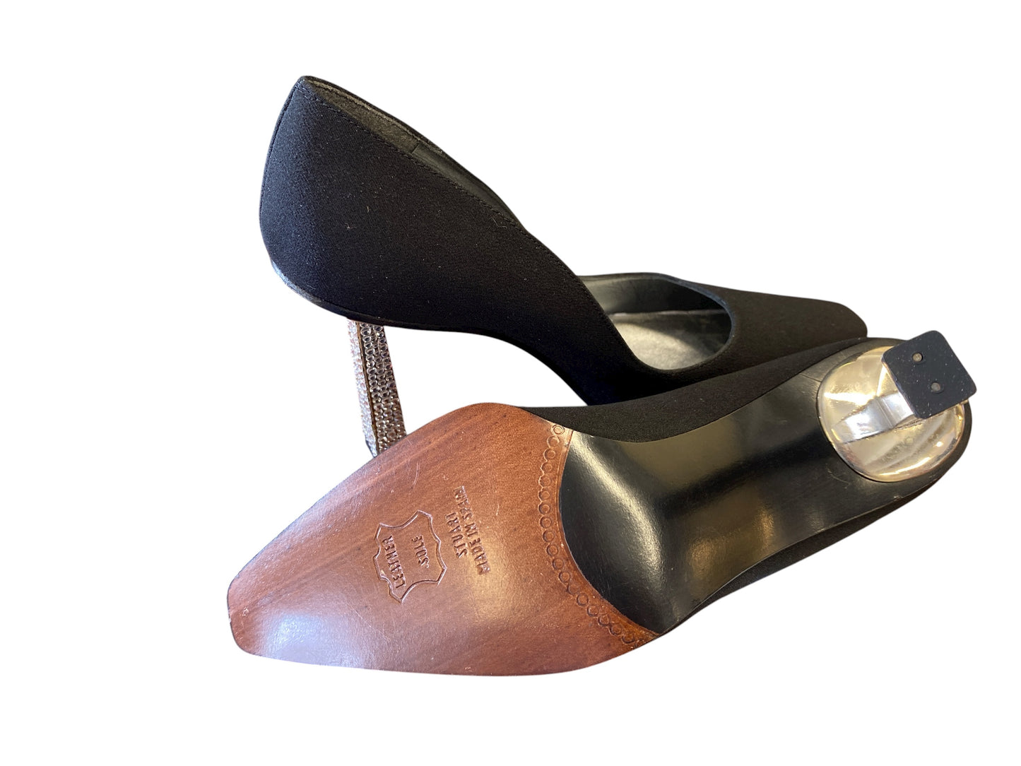 black Stuart Weitzman designer shoes, 5.5