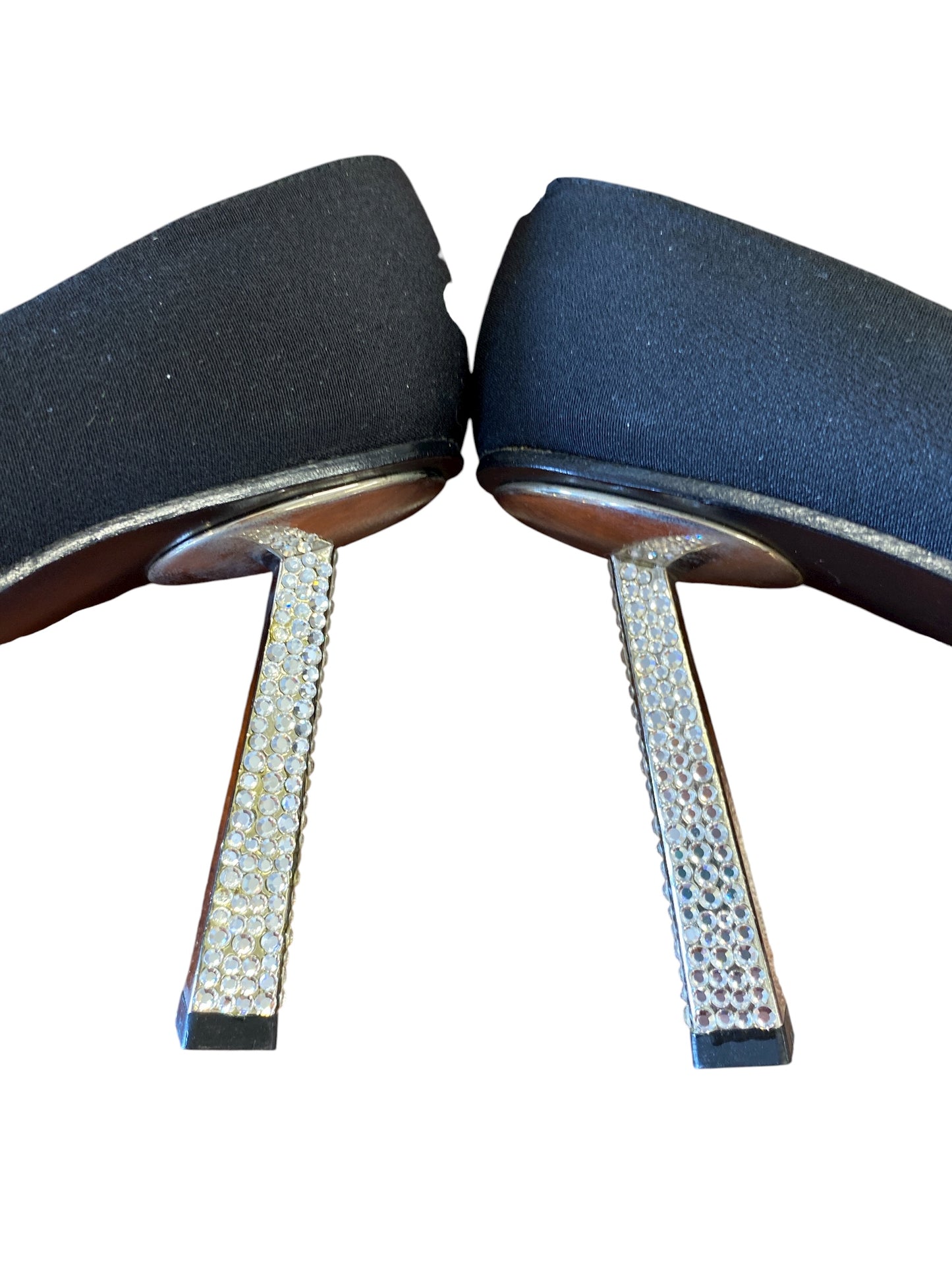 black Stuart Weitzman designer shoes, 5.5