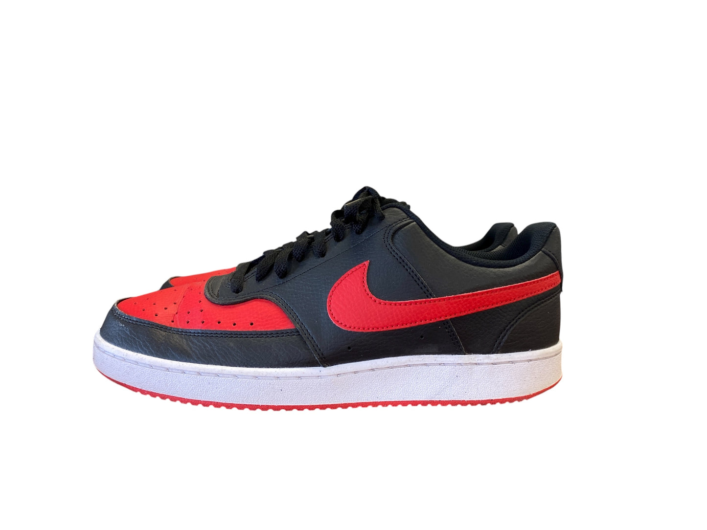 red, black Nike mens sneakers, 10