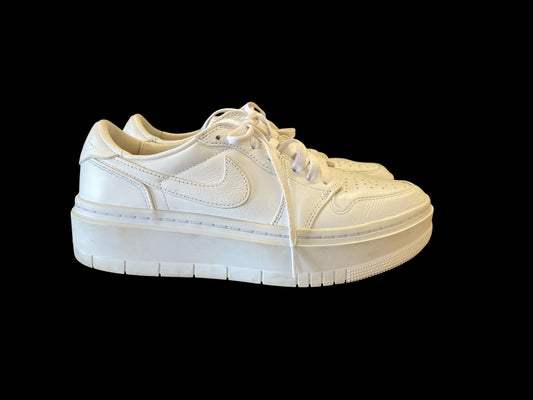 white Nike womens sneakers, 9.5