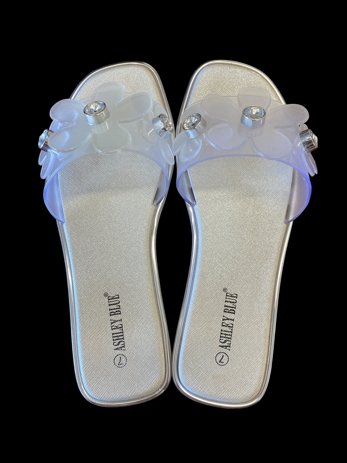 silver Ashley Blue sandals, 7