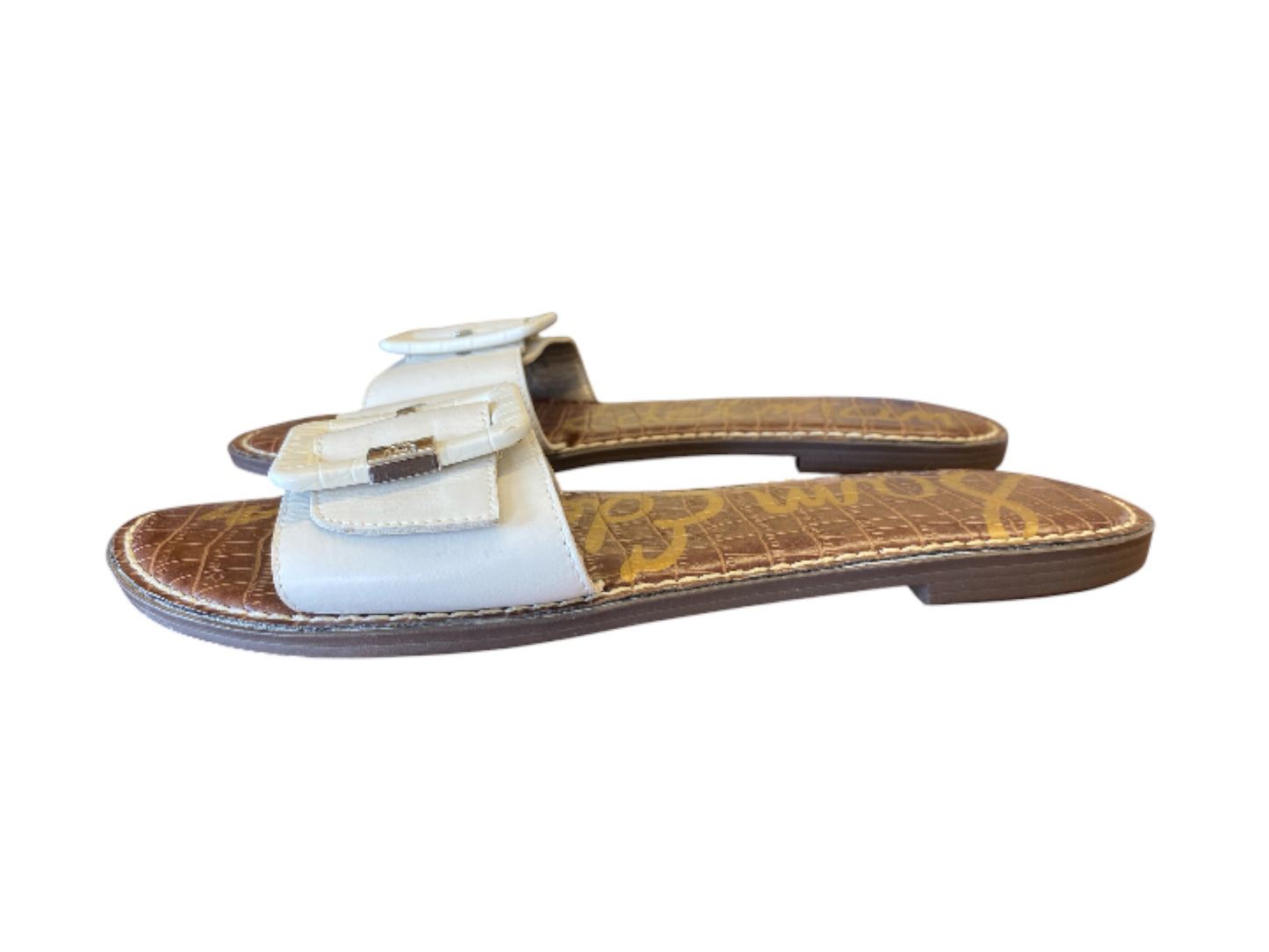brown, white Sam Edelman sandals, 11