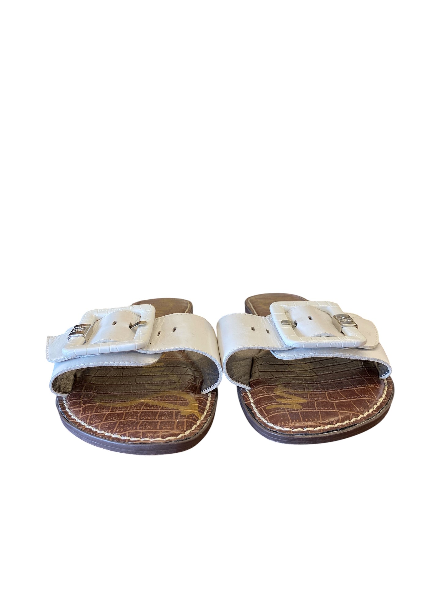 brown, white Sam Edelman sandals, 11