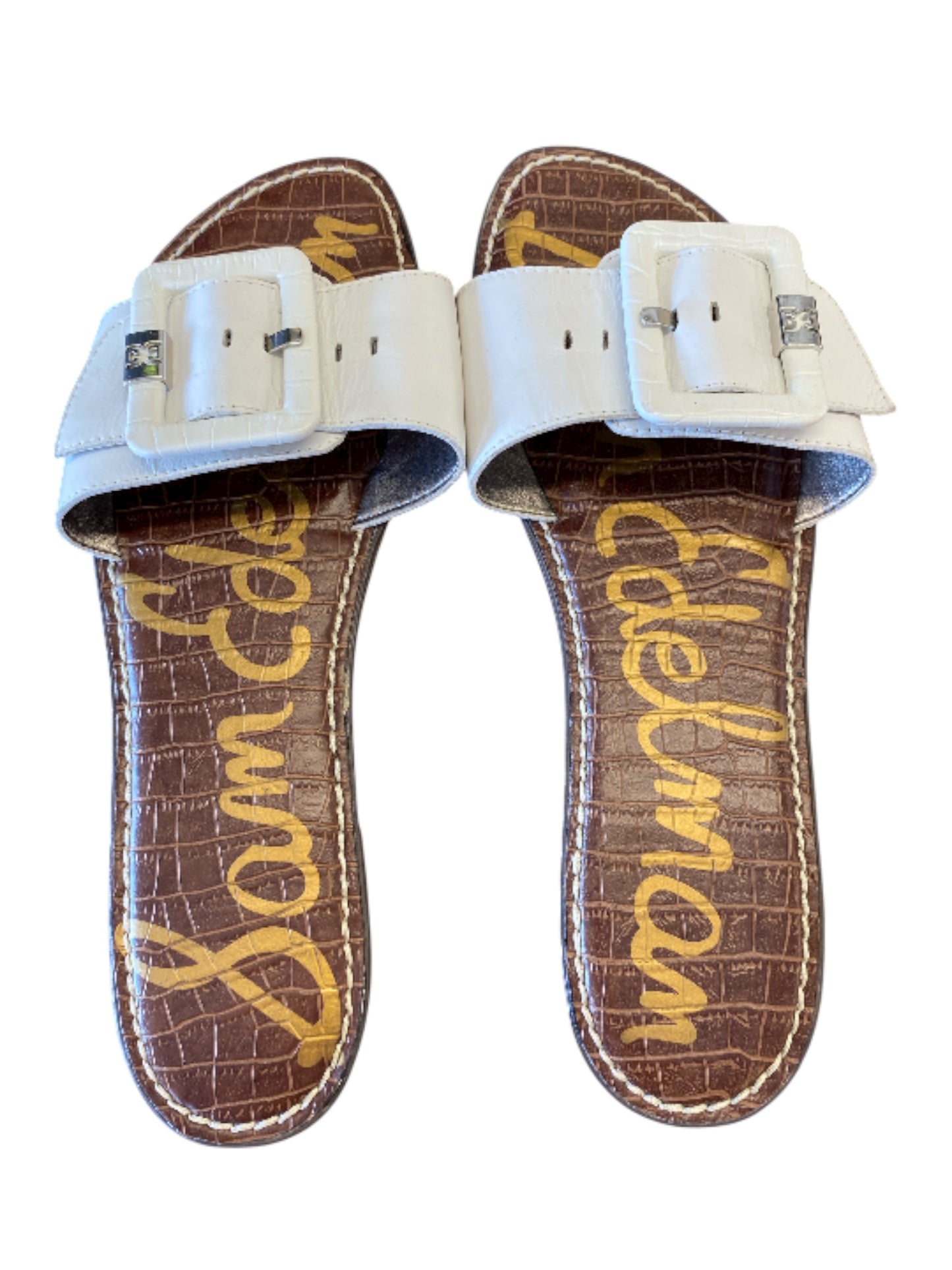 brown, white Sam Edelman sandals, 11