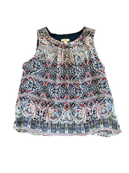 white, red, blue CJ Banks womens top, 1X