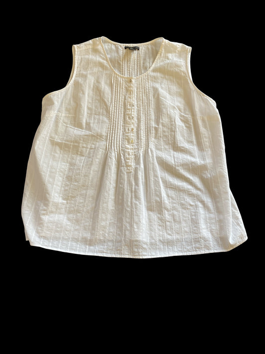 white Preswick & Moore womens top, 3x