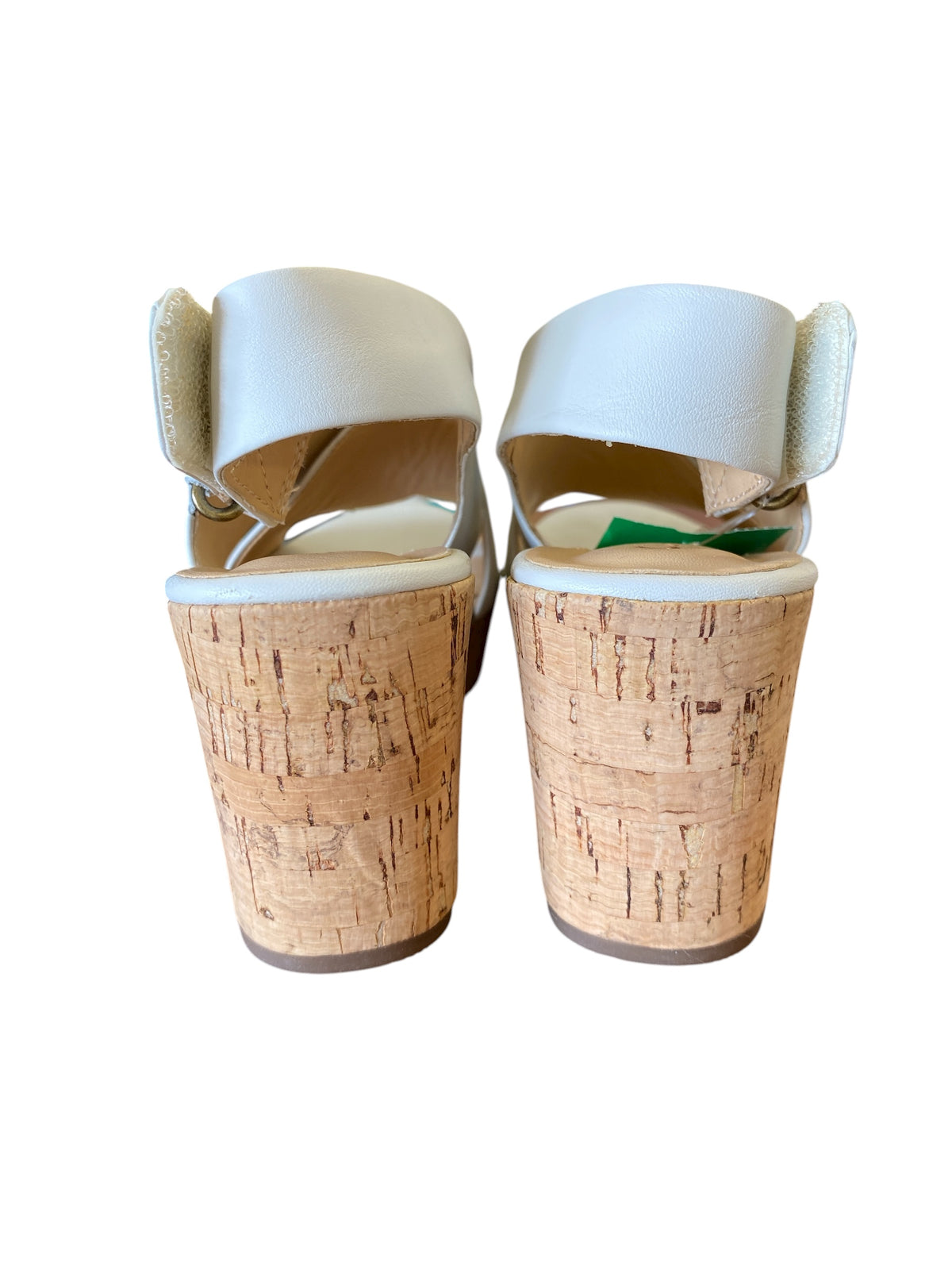 cream Clarks heels, 5