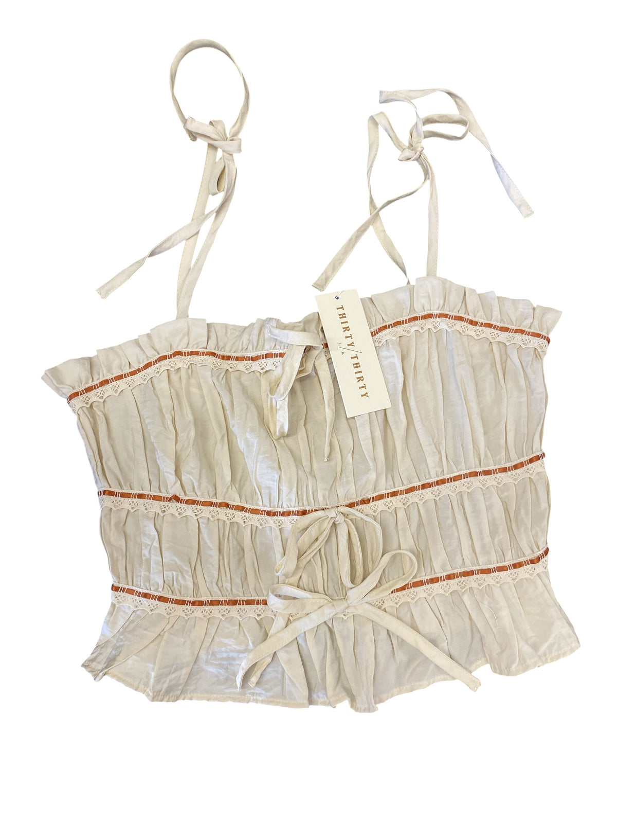 cream Thirty/Thirty womens top, medium