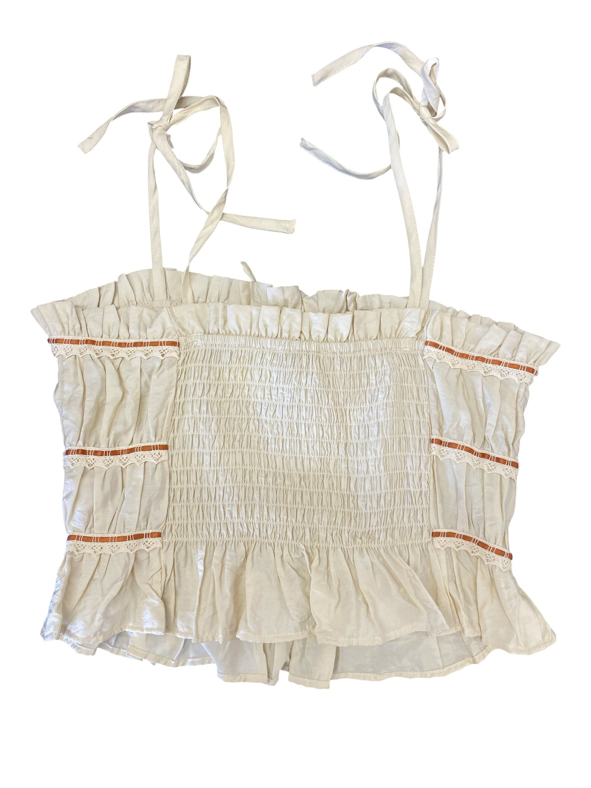 cream Thirty/Thirty womens top, medium