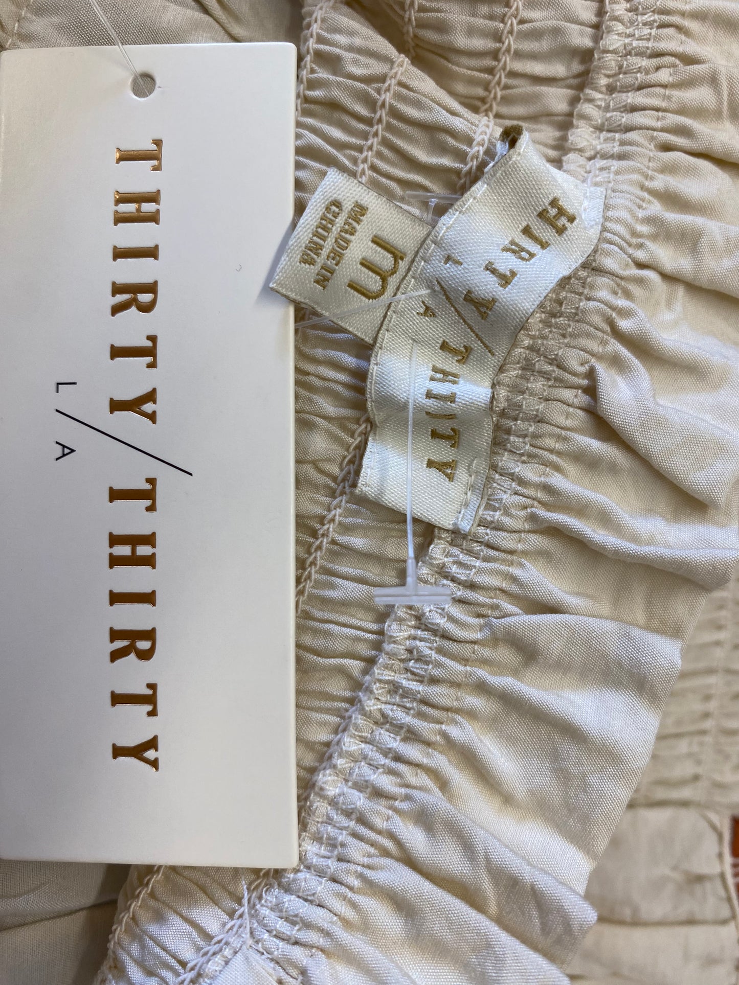 cream Thirty/Thirty womens top, medium