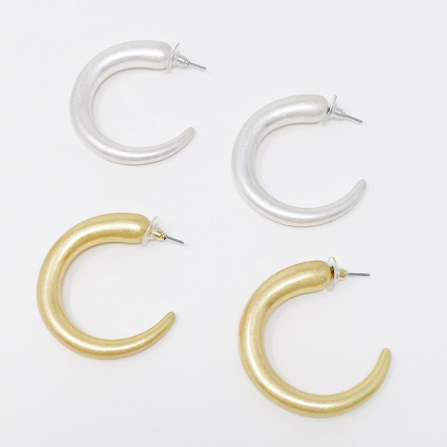 So Smooth Daily Hoop Earrings: Silver